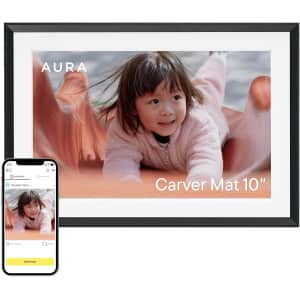 Aura Carver HD Mat 10.1" WiFi Digital Picture Fram: $139