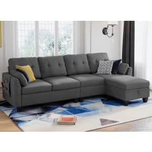 Honbay Convertible Sectional Sofa: $324 Honbay Convertible Sectional Sofa: $324
