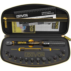 Lexivon Bike Torque Wrench 1/4"-Drive 15-Piece Kit: $49.99