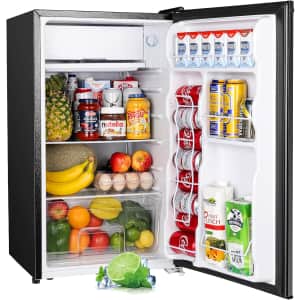 Upstreman 3.2 Cu. Ft. Mini Fridge with Freezer: $140