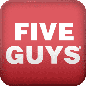 Five Guys Burgers: Buy one get one free