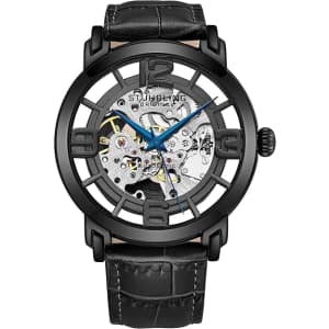 Stuhrling Original Men's Skeleton Automatic Dress Watch: $90