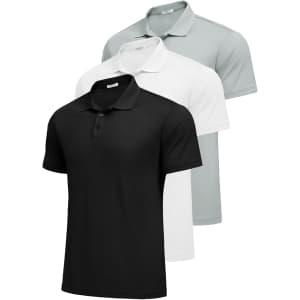 Pinspark Men's Polo Shirts 3-Pack: $18.19