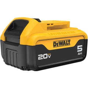 DeWalt 20V MAX 5Ah Lithium Ion Battery: $45