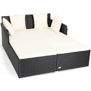 Costway Patio Rattan Daybed: $149.99