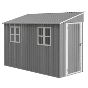 4x10-Foot Galvanized Steel Outdoor Shed: $188