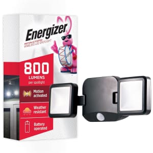 Energizer 800-Lumen LED Outdoor Flood Light w/ Motion Sensor: $24.99 Energizer 800-Lumen LED Outdoor Flood Light w/ Motion Sensor: $24.99