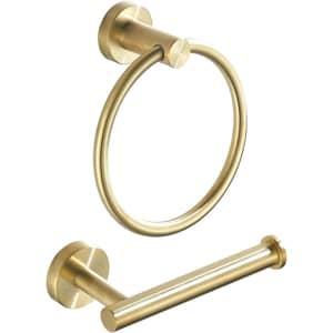 Toilet Paper Holder & Towel Ring 2-Piece Kit: $4.99