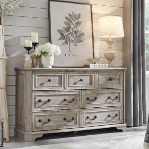 Farmhouse 7-Drawer Dresser: $203 Farmhouse 7-Drawer Dresser: $203