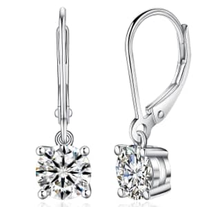 Yodewa 1-TCW Moissanite Leverback Earrings in 18K White Gold Plated Silver: $19.74 Yodewa 1-TCW Moissanite Leverback Earrings in 18K White Gold Plated Silver: $19.74