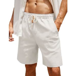 Coofandy Men's Linen Casual Shorts: $9.99 Coofandy Men's Linen Casual Shorts: $9.99