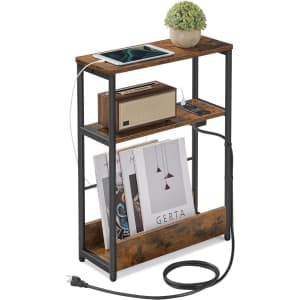 Vasagle Side Table with Charging Station: $22
