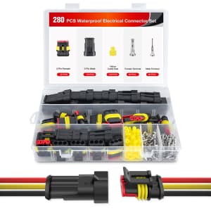 Nilight 3 Pin Electrical Connector 280-Piece Set: $12
