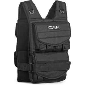 CAP Barbell 40-lb. Adjustable Weighted Vest: $59 CAP Barbell 40-lb. Adjustable Weighted Vest: $59