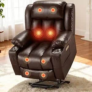 Osumlee Large Power Lift Recliner Heat Chair with Massage: $499.99