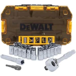 DeWalt 23-Piece 1/2" Drive Socket Set: $60