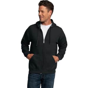 Fruit of the Loom Men's EverSoft Fleece Full Zip Hoodie: $10