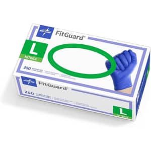 Medline FitGuard Touch Nitrile Exam Gloves 250-Pack: $8.26