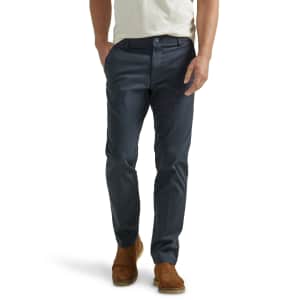 Lee Jeans Men's Extreme Motion Flat Front Slim Straight Pants: $15
