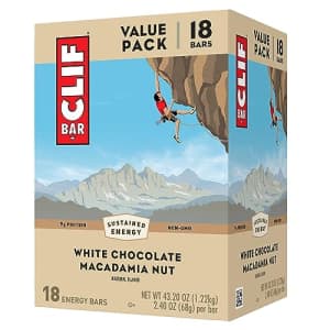 Clif Bar White Chocolate Macadamia Nut 18-Pack: $12.95