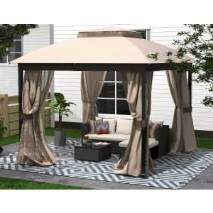 10x10-Foot Soft Top Gazebo w/ Mosquito Nets: $129