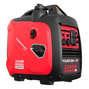 PowerSmart 2,500W Inverter Gas Generator w/ CO Alert: $309.99