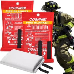 Fire Suppression Blanket 2-Pack: $7.50