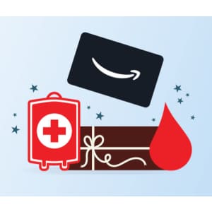 $15 Amazon Gift Card: Free when you donate blood $15 Amazon Gift Card: Free when you donate blood