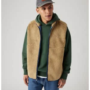 Levi's Men's Summit Sherpa Vest: $22 in cart