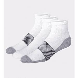 Hanes Cool DRI Men's Ankle Socks with Ventilation 3-Pair Pack: $3.50