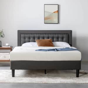 Zinus Dachelle Upholstered Platform King Bed Frame: $107.18