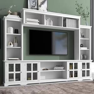 FUFU&GAGA Multifunctional Entertainment Wall Unit for TVs up to 70": $330.96