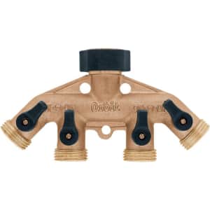 Orbit 62010N Brass Hose Faucet Manifold: $12 w/ Prime
