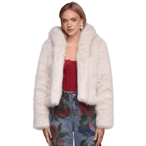 Avec Les Filles Women's Faux Fur Jacket: $99