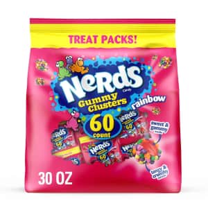 Nerds Gummy Clusters 60-Count Treat Packs 30-oz. Bag: $17 via Sub & Save
