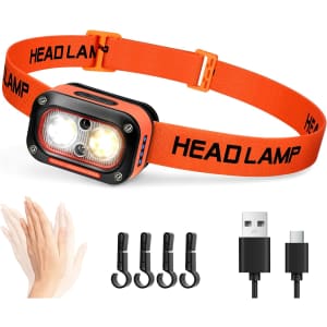 DarkBeam LED Rechargeable Headlamp: $4.49