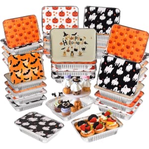 Halloween Aluminum Pans with Lids 50-Pack: $15 w/ Prime Halloween Aluminum Pans with Lids 50-Pack: $15 w/ Prime