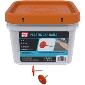 Grip Rite 1" Plastic Cap Nails 3,000-Pack: $39 Grip Rite 1" Plastic Cap Nails 3,000-Pack: $39