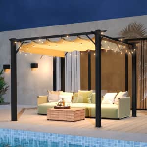 Aoxun 10x12-Foot Retractable Pergola: $260