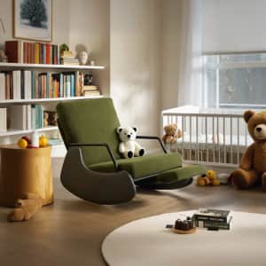 Isabelle & Max Rocking Recliner Chair with Footrest-Glider: $105.99