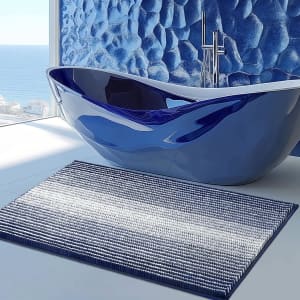 Large Non-Slip Chenille Bath Mat (20" x 47"): $11.99