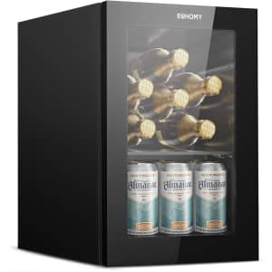 Euhomy 18L Countertop Mini Wine Fridge: $60 in cart