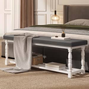 DWVO 48" Entryway Shoe Bench with Storage: $49.99