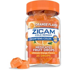 Zicam Cold Remedy 25-Count Medicated Fruit Drops: $5.59 via Sub & Save
