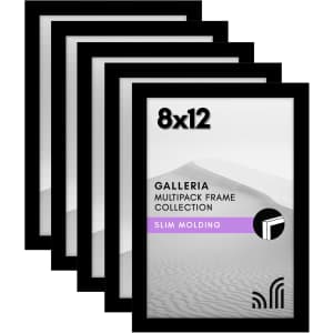 Americanflat 8x12 Picture Frame with Polished Plexiglass 5-Pack: $10