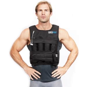 RUNmax 20-lb. Adjustable Weighted Vest w/ Shoulder Pads: $29.22