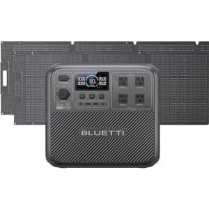 Bluetti Elite 200 V2 2,073.6Wh Power Station w/ 2 Solar Panels: $1,499