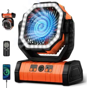 Yogin 20,000mAh Rechargeable Portable Camping Fan: $23.99
