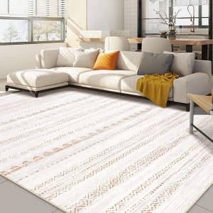 5x7ft Washable Boho Large Neutral Farmhouse Soft Moroccan Rug: $33 5x7ft Washable Boho Large Neutral Farmhouse Soft Moroccan Rug: $33