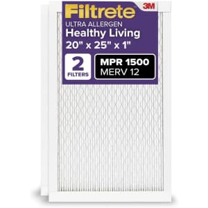 Filtrete 20x25x1 AC Furnace Air Filter 2-Pack: $25 w/ Subscribe & Save
